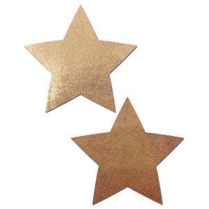 Pastease Rose Gold Liquid Star Nipple Pasties